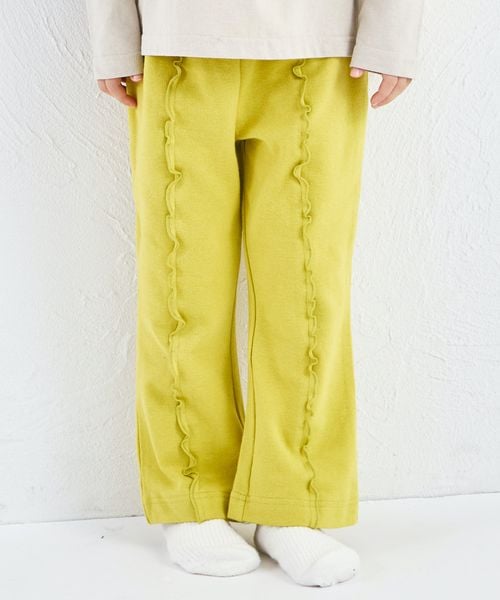 pairmanon 【新色追加】ストレッチ素材 メロー フレアパンツ イエロー ガールズボトムス_PM ペアマノン 325952 and ST アンドエスティ(旧ドットエスティ) pairmanon 【新色追加】ストレッチ素材 メロー フレアパンツ イエロー ガールズボトムス_PM ペアマノン 325952 and ST アンドエスティ(旧ドットエスティ)