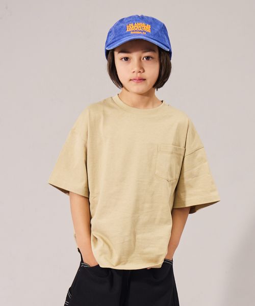 pairmanon 【遮熱】【PAIRMANON STREET】無地 配色 半袖 オーバーサイズ Tシャツ ライトベージュ ボーイズインナー_PS ペアマノン 326215 and ST アンドエスティ(旧ドットエスティ) pairmanon 【遮熱】【PAIRMANON STREET】無地 配色 半袖 オーバーサイズ Tシャツ ライトベージュ ボーイズインナー_PS ペアマノン 326215 and ST アンドエスティ(旧ドットエスティ)