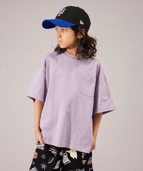 pairmanon 【遮熱】【PAIRMANON STREET】無地 配色 半袖 オーバーサイズ Tシャツ パープル ボーイズインナー_PS ペアマノン 326215 and ST アンドエスティ(旧ドットエスティ) pairmanon 【遮熱】【PAIRMANON STREET】無地 配色 半袖 オーバーサイズ Tシャツ パープル ボーイズインナー_PS ペアマノン 326215 and ST アンドエスティ(旧ドットエスティ)