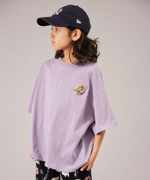 pairmanon 【遮熱】【PAIRMANON STREET】胸刺繍 半袖 オーバーサイズ Tシャツ パープル ボーイズインナー_PS ペアマノン 326216 and ST アンドエスティ(旧ドットエスティ) pairmanon 【遮熱】【PAIRMANON STREET】胸刺繍 半袖 オーバーサイズ Tシャツ パープル ボーイズインナー_PS ペアマノン 326216 and ST アンドエスティ(旧ドットエスティ)