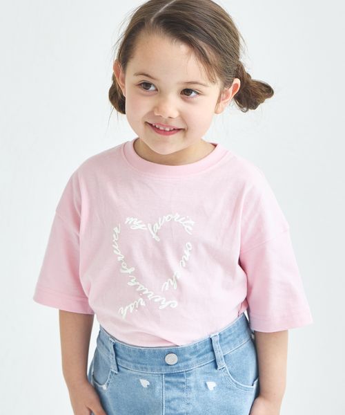 pairmanon 【UVカット】【吸水速乾】【ひんやり】サマーファンクション ガーリープリント半袖Tシャツ ピンク ガールズインナー_PM ペアマノン 326282 and ST アンドエスティ(旧ドットエスティ) pairmanon 【UVカット】【吸水速乾】【ひんやり】サマーファンクション ガーリープリント半袖Tシャツ ピンク ガールズインナー_PM ペアマノン 326282 and ST アンドエスティ(旧ドットエスティ)
