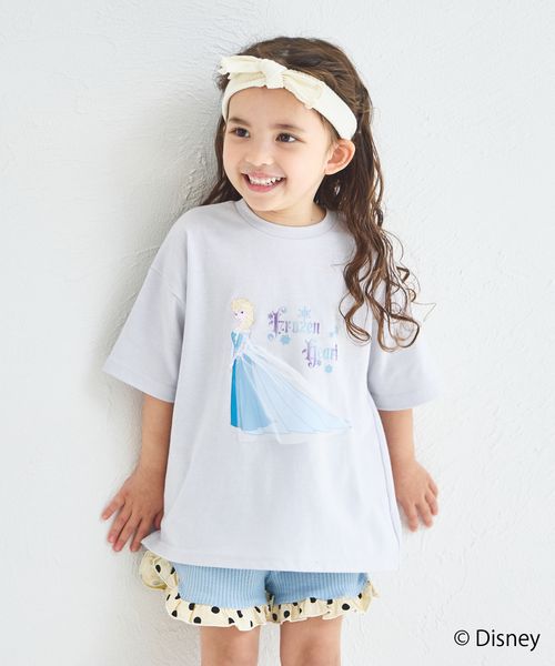 pairmanon 【Disney】【ディズニープリンセス】モチーフ付き キャラクタープリント 半袖Tシャツ ライトブルー ガールズインナー_PM ペアマノン 326669 and ST アンドエスティ(旧ドットエスティ) pairmanon 【Disney】【ディズニープリンセス】モチーフ付き キャラクタープリント 半袖Tシャツ ライトブルー ガールズインナー_PM ペアマノン 326669 and ST アンドエスティ(旧ドットエスティ)