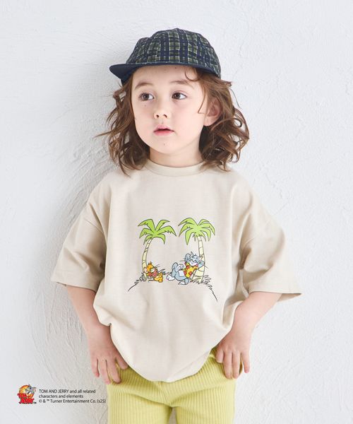 pairmanon 【トムとジェリー】 キャラクタープリント 半袖Tシャツ ライトベージュ ユニセックスインナー_PM ペアマノン 326676 and ST アンドエスティ(旧ドットエスティ) pairmanon 【トムとジェリー】 キャラクタープリント 半袖Tシャツ ライトベージュ ユニセックスインナー_PM ペアマノン 326676 and ST アンドエスティ(旧ドットエスティ)