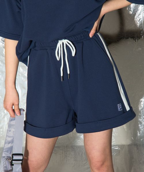 pairmanon 【shrita】SHRITAロゴハーフカットパンツ ネイビー M Jr_girlsボトムス_SR ペアマノン 327496 and ST アンドエスティ(旧ドットエスティ) pairmanon 【shrita】SHRITAロゴハーフカットパンツ ネイビー M Jr_girlsボトムス_SR ペアマノン 327496 and ST アンドエスティ(旧ドットエスティ)