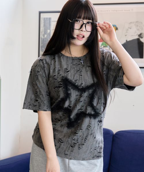 pairmanon 【shrita】チュールモチーフダメージT ブラック S Jr_girlsインナー_SR ペアマノン 452972 and ST アンドエスティ(旧ドットエスティ) pairmanon 【shrita】チュールモチーフダメージT ブラック S Jr_girlsインナー_SR ペアマノン 452972 and ST アンドエスティ(旧ドットエスティ)