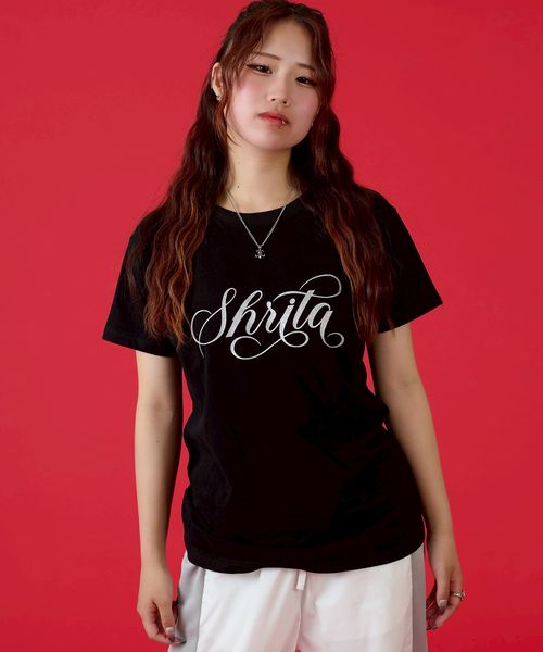 pairmanon 【shrita】SHRITAラメロゴTシャツ ブラック M Jr_girlsインナー_SR ペアマノン 453090 and ST アンドエスティ(旧ドットエスティ) pairmanon 【shrita】SHRITAラメロゴTシャツ ブラック M Jr_girlsインナー_SR ペアマノン 453090 and ST アンドエスティ(旧ドットエスティ)