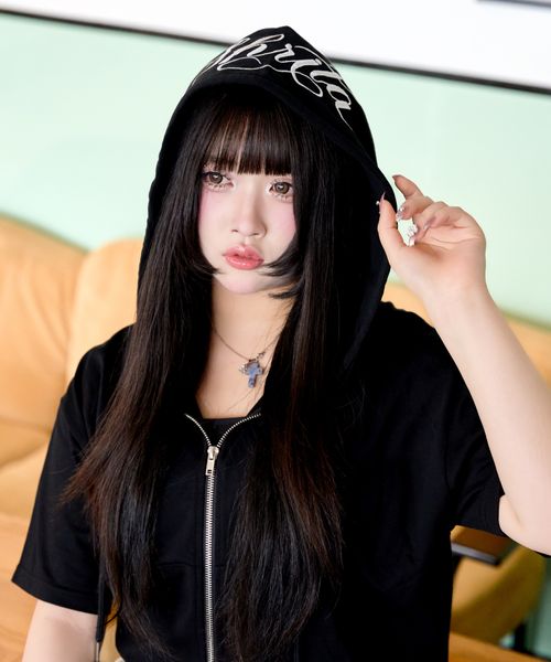 pairmanon 【shrita】SHRITA刺繍フード付きZIPパーカー ブラック M Jr_girlsインナー_SR ペアマノン 453091 and ST アンドエスティ(旧ドットエスティ) pairmanon 【shrita】SHRITA刺繍フード付きZIPパーカー ブラック M Jr_girlsインナー_SR ペアマノン 453091 and ST アンドエスティ(旧ドットエスティ)