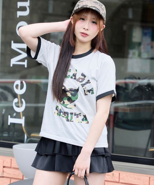 pairmanon 【shrita】迷彩ハートプリントTシャツ ホワイト M Jr_girlsインナー_SR ペアマノン 453092 and ST アンドエスティ(旧ドットエスティ) pairmanon 【shrita】迷彩ハートプリントTシャツ ホワイト M Jr_girlsインナー_SR ペアマノン 453092 and ST アンドエスティ(旧ドットエスティ)