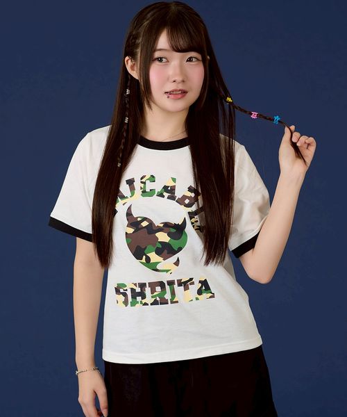 pairmanon 【shrita】迷彩ハートプリントTシャツ ホワイト M Jr_girlsインナー_SR ペアマノン 453092 and ST アンドエスティ(旧ドットエスティ) pairmanon 【shrita】迷彩ハートプリントTシャツ ホワイト M Jr_girlsインナー_SR ペアマノン 453092 and ST アンドエスティ(旧ドットエスティ)