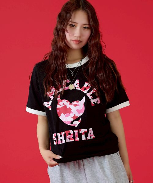 pairmanon 【shrita】迷彩ハートプリントTシャツ ブラック S Jr_girlsインナー_SR ペアマノン 453092 and ST アンドエスティ(旧ドットエスティ) pairmanon 【shrita】迷彩ハートプリントTシャツ ブラック S Jr_girlsインナー_SR ペアマノン 453092 and ST アンドエスティ(旧ドットエスティ)