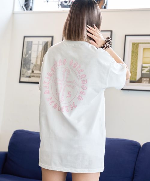 pairmanon 【shrita】バックプリントチュニックTシャツ ホワイト M Jr_girlsインナー_SR ペアマノン 453093 and ST アンドエスティ(旧ドットエスティ) pairmanon 【shrita】バックプリントチュニックTシャツ ホワイト M Jr_girlsインナー_SR ペアマノン 453093 and ST アンドエスティ(旧ドットエスティ)
