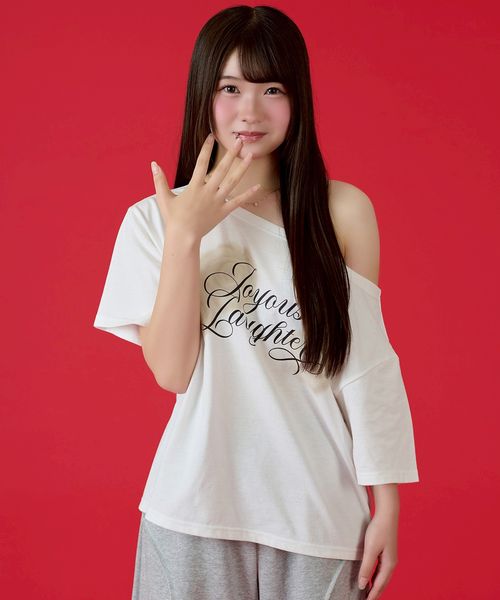 pairmanon 【shrita】オフショルロゴTシャツ ホワイト M Jr_girlsインナー_SR ペアマノン 453094 and ST アンドエスティ(旧ドットエスティ) pairmanon 【shrita】オフショルロゴTシャツ ホワイト M Jr_girlsインナー_SR ペアマノン 453094 and ST アンドエスティ(旧ドットエスティ)