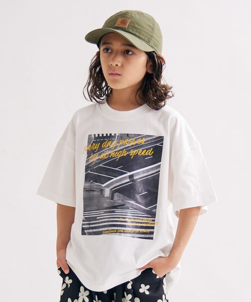 pairmanon 【PAIRMANON STREET】フォトプリント オーバーサイズ Tシャツ ホワイト ボーイズインナー_PS ペアマノン 494853 and ST アンドエスティ(旧ドットエスティ) pairmanon 【PAIRMANON STREET】フォトプリント オーバーサイズ Tシャツ ホワイト ボーイズインナー_PS ペアマノン 494853 and ST アンドエスティ(旧ドットエスティ)