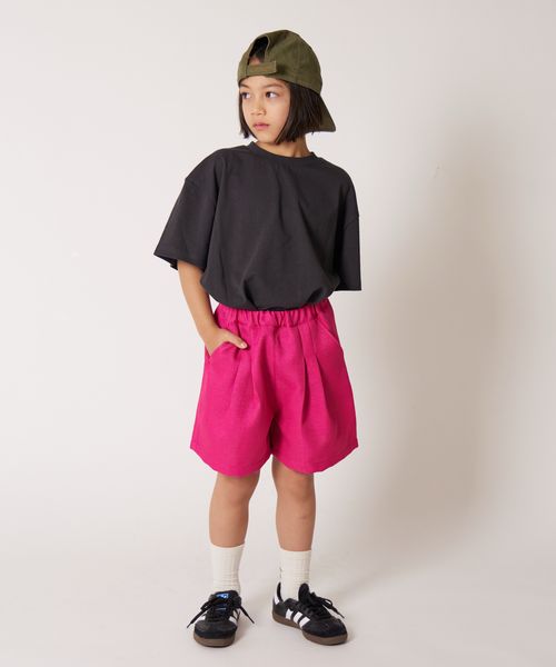 pairmanon 【PAIRMANON STREET】ムラ織 選べるカラバリ タックショートパンツ/キッズ ピンク ボーイズボトムス_PS ペアマノン 497912 and ST アンドエスティ(旧ドットエスティ) pairmanon 【PAIRMANON STREET】ムラ織 選べるカラバリ タックショートパンツ/キッズ ピンク ボーイズボトムス_PS ペアマノン 497912 and ST アンドエスティ(旧ドットエスティ)