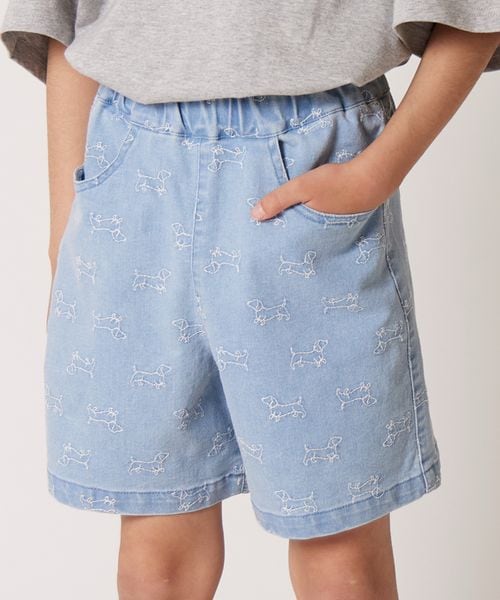 pairmanon 【PAIRMANON STREET】総柄刺繍入り デニム ツイル ショートパンツ ライトブルー ボーイズボトムス_PS ペアマノン 497913 and ST アンドエスティ(旧ドットエスティ) pairmanon 【PAIRMANON STREET】総柄刺繍入り デニム ツイル ショートパンツ ライトブルー ボーイズボトムス_PS ペアマノン 497913 and ST アンドエスティ(旧ドットエスティ)