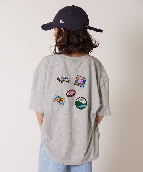pairmanon 【PAIRMANON STREET】ワッペン付き オーバーサイズTシャツ ライトグレー ボーイズインナー_PS ペアマノン 497914 and ST アンドエスティ(旧ドットエスティ) pairmanon 【PAIRMANON STREET】ワッペン付き オーバーサイズTシャツ ライトグレー ボーイズインナー_PS ペアマノン 497914 and ST アンドエスティ(旧ドットエスティ)