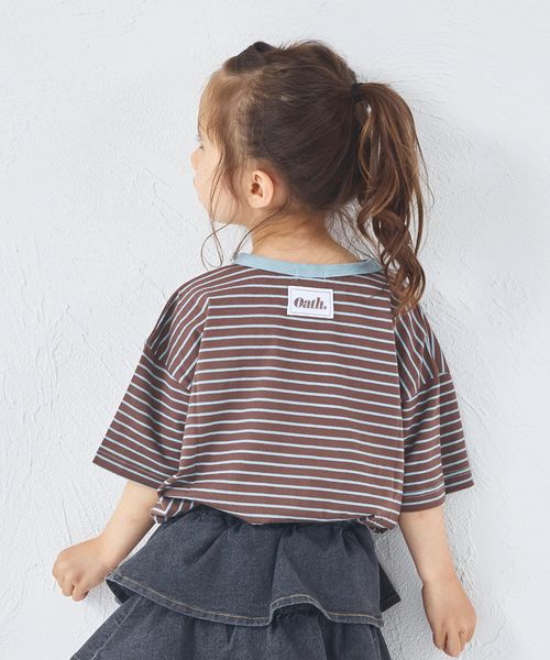 pairmanon 【新色追加】ビックシルエット バックタグ付き カラーボーダー 半袖Tシャツ ベージュ ユニセックスインナー_PM ペアマノン 497974 and ST アンドエスティ(旧ドットエスティ) pairmanon 【新色追加】ビックシルエット バックタグ付き カラーボーダー 半袖Tシャツ ベージュ ユニセックスインナー_PM ペアマノン 497974 and ST アンドエスティ(旧ドットエスティ)