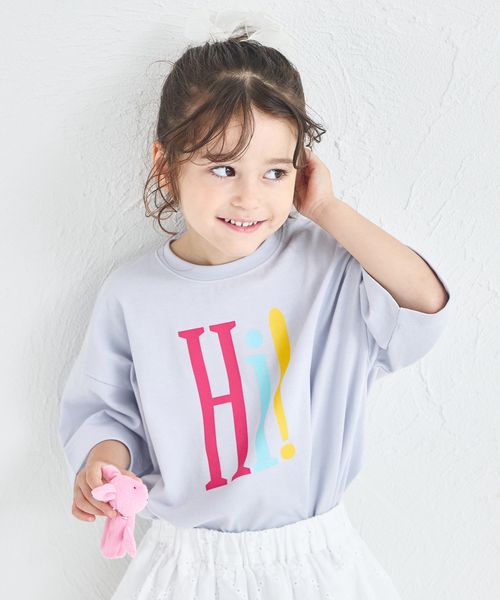 pairmanon カラフル BIG ロゴTシャツ ライトブルー ガールズインナー_PM ペアマノン 573234 and ST アンドエスティ(旧ドットエスティ) pairmanon カラフル BIG ロゴTシャツ ライトブルー ガールズインナー_PM ペアマノン 573234 and ST アンドエスティ(旧ドットエスティ)
