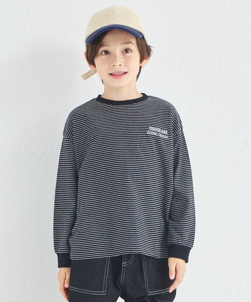 pairmanon 【吸水速乾/襟がヨレにくい】ユニセックス 細ボーダー 長袖Tシャツ ブラック ユニセックスインナー_PM ペアマノン 577152 and ST アンドエスティ(旧ドットエスティ) pairmanon 【吸水速乾/襟がヨレにくい】ユニセックス 細ボーダー 長袖Tシャツ ブラック ユニセックスインナー_PM ペアマノン 577152 and ST アンドエスティ(旧ドットエスティ)