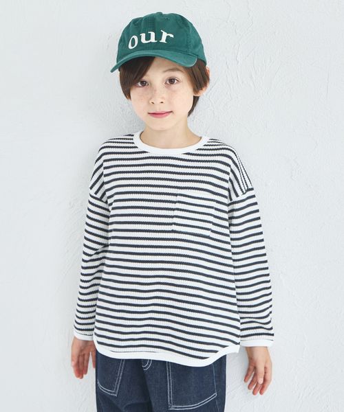 pairmanon 【軽ふわっふる】ユニセックス ワッフル 無地&ボーダー バルーン長袖Tシャツ チャコールグレー ユニセックスインナー_PM ペアマノン 578504 and ST アンドエスティ(旧ドットエスティ) pairmanon 【軽ふわっふる】ユニセックス ワッフル 無地&ボーダー バルーン長袖Tシャツ チャコールグレー ユニセックスインナー_PM ペアマノン 578504 and ST アンドエスティ(旧ドットエスティ)