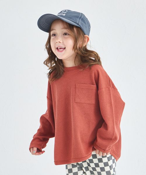 pairmanon 【軽ふわっふる】ユニセックス ワッフル 無地&ボーダー バルーン長袖Tシャツ オレンジ ユニセックスインナー_PM ペアマノン 578504 and ST アンドエスティ(旧ドットエスティ) pairmanon 【軽ふわっふる】ユニセックス ワッフル 無地&ボーダー バルーン長袖Tシャツ オレンジ ユニセックスインナー_PM ペアマノン 578504 and ST アンドエスティ(旧ドットエスティ)