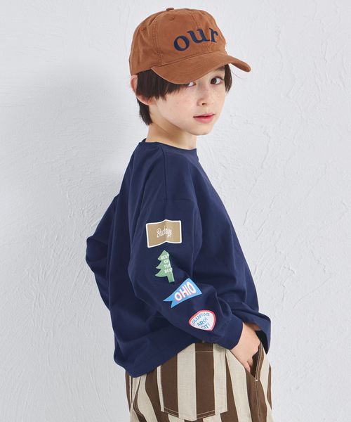 pairmanon 【綿100%】ユニセックス ルーズシルエット 袖プリントTシャツ ネイビー ユニセックスインナー_PM ペアマノン 579706 and ST アンドエスティ(旧ドットエスティ) pairmanon 【綿100%】ユニセックス ルーズシルエット 袖プリントTシャツ ネイビー ユニセックスインナー_PM ペアマノン 579706 and ST アンドエスティ(旧ドットエスティ)