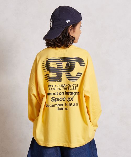 pairmanon バックプリント 長袖 Tシャツ【PAIRMANON STREET】 イエロー ボーイズインナー_PS ペアマノン 579807 and ST アンドエスティ(旧ドットエスティ) pairmanon バックプリント 長袖 Tシャツ【PAIRMANON STREET】 イエロー ボーイズインナー_PS ペアマノン 579807 and ST アンドエスティ(旧ドットエスティ)