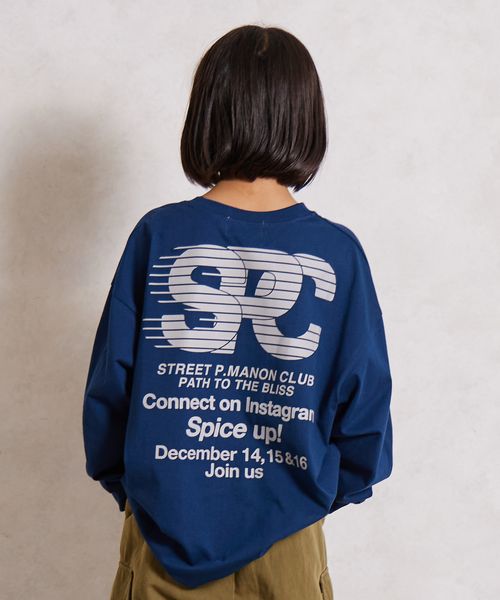 pairmanon バックプリント 長袖 Tシャツ【PAIRMANON STREET】 ネイビー ボーイズインナー_PS ペアマノン 579807 and ST アンドエスティ(旧ドットエスティ) pairmanon バックプリント 長袖 Tシャツ【PAIRMANON STREET】 ネイビー ボーイズインナー_PS ペアマノン 579807 and ST アンドエスティ(旧ドットエスティ)