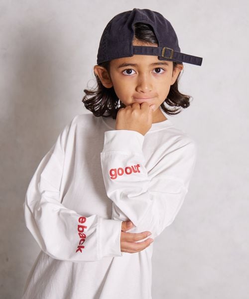 pairmanon 袖プリント 長袖 Tシャツ【PAIRMANON STREET】 ホワイト ボーイズインナー_PS ペアマノン 579808 and ST アンドエスティ(旧ドットエスティ) pairmanon 袖プリント 長袖 Tシャツ【PAIRMANON STREET】 ホワイト ボーイズインナー_PS ペアマノン 579808 and ST アンドエスティ(旧ドットエスティ)