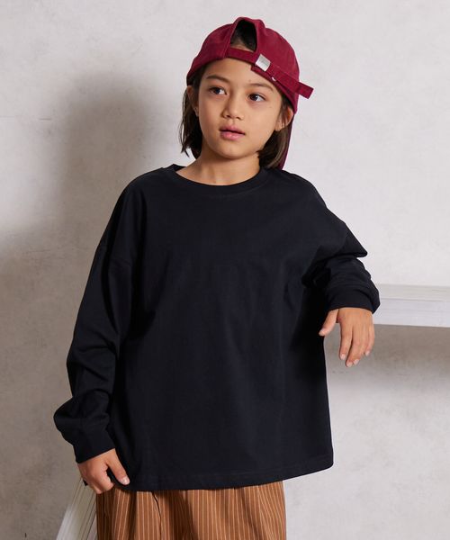 pairmanon 無地 アソート 長袖 Tシャツ【PAIRMANON STREET】 ブラック ボーイズインナー_PS ペアマノン 579809 and ST アンドエスティ(旧ドットエスティ) pairmanon 無地 アソート 長袖 Tシャツ【PAIRMANON STREET】 ブラック ボーイズインナー_PS ペアマノン 579809 and ST アンドエスティ(旧ドットエスティ)
