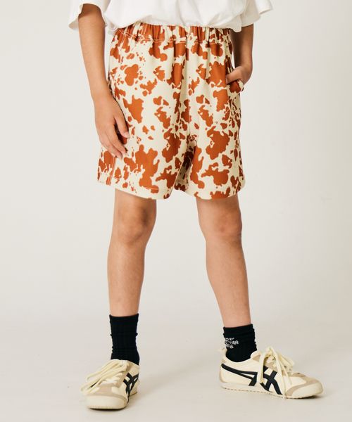 pairmanon 【PAIRMANON STREET】カウ柄ショートパンツ ライトベージュ ボーイズボトムス_PS ペアマノン 579874 and ST アンドエスティ(旧ドットエスティ) pairmanon 【PAIRMANON STREET】カウ柄ショートパンツ ライトベージュ ボーイズボトムス_PS ペアマノン 579874 and ST アンドエスティ(旧ドットエスティ)