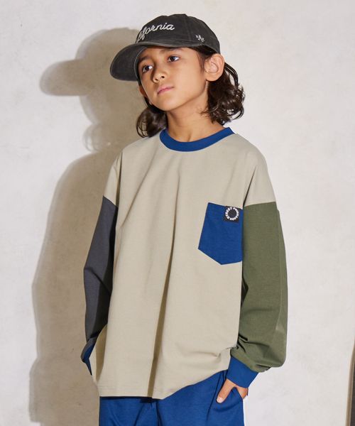 pairmanon マルチファンクション 吸水速乾 長袖 Tシャツ【PAIRMANON STREET】 ライトベージュ ボーイズインナー_PS ペアマノン 581956 and ST アンドエスティ(旧ドットエスティ) pairmanon マルチファンクション 吸水速乾 長袖 Tシャツ【PAIRMANON STREET】 ライトベージュ ボーイズインナー_PS ペアマノン 581956 and ST アンドエスティ(旧ドットエスティ)