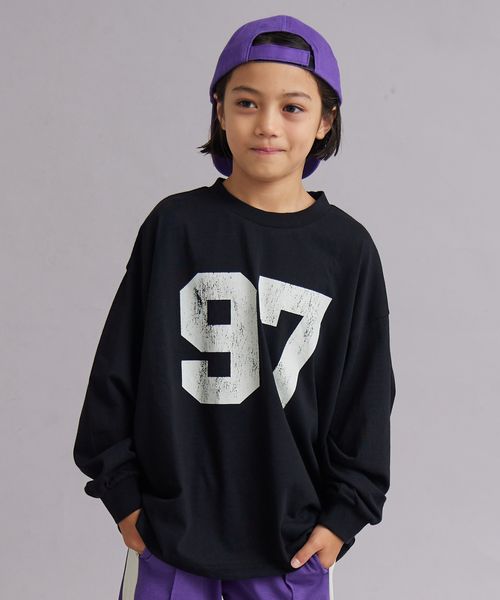 pairmanon ナンバリング 長袖 Tシャツ【PAIRMANON STREET】 ブラック ボーイズインナー_PS ペアマノン 581961 and ST アンドエスティ(旧ドットエスティ) pairmanon ナンバリング 長袖 Tシャツ【PAIRMANON STREET】 ブラック ボーイズインナー_PS ペアマノン 581961 and ST アンドエスティ(旧ドットエスティ)