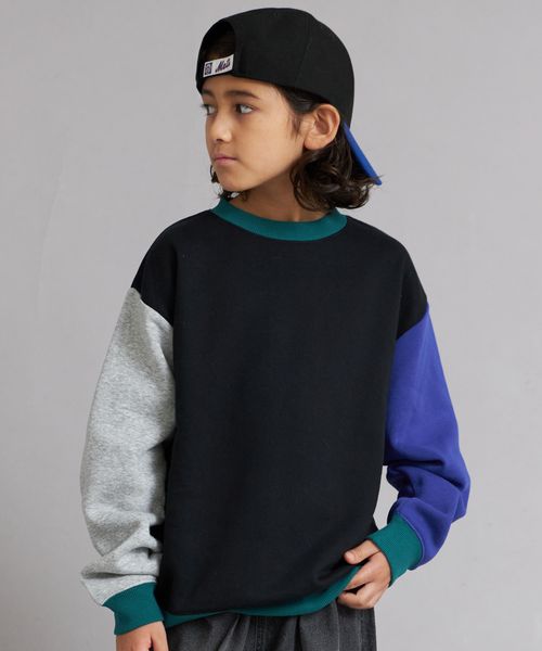 pairmanon 裏起毛 シンプル オーバーサイズ トレーナー【PAIRMANON STREET】 チャコールグレー ボーイズインナー＿ＰＳ ペアマノン 587465 and ST アンドエスティ（旧ドットエスティ）