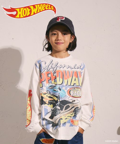 pairmanon 【Hot Wheels】長袖 プリント Tシャツ【PAIRMANON STREET】 ホワイト ボーイズインナー_PS ペアマノン 587475 and ST アンドエスティ(旧ドットエスティ) pairmanon 【Hot Wheels】長袖 プリント Tシャツ【PAIRMANON STREET】 ホワイト ボーイズインナー_PS ペアマノン 587475 and ST アンドエスティ(旧ドットエスティ)
