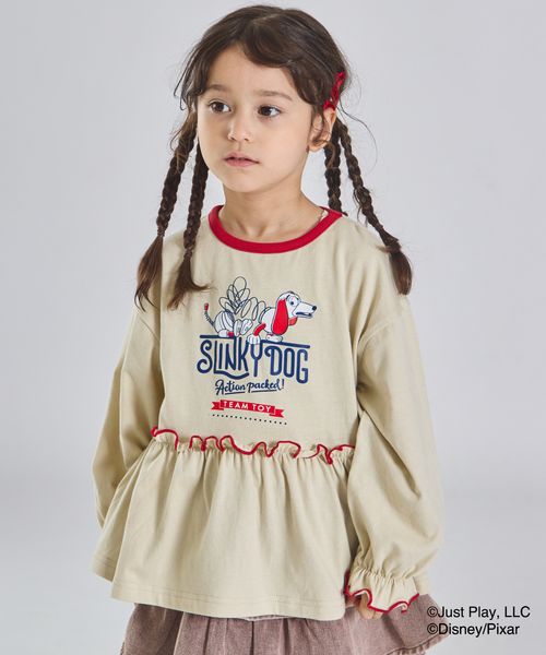 pairmanon 【トイ・ストーリー】ガールズ フロントプリント ペプラム 長袖Tシャツ ライトベージュ ガールズインナー_PM ペアマノン 589043 and ST アンドエスティ(旧ドットエスティ) pairmanon 【トイ・ストーリー】ガールズ フロントプリント ペプラム 長袖Tシャツ ライトベージュ ガールズインナー_PM ペアマノン 589043 and ST アンドエスティ(旧ドットエスティ)