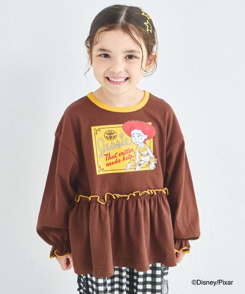 pairmanon 【トイ・ストーリー】ガールズ フロントプリント ペプラム 長袖Tシャツ ライトベージュ ガールズインナー_PM ペアマノン 589043 and ST アンドエスティ(旧ドットエスティ) pairmanon 【トイ・ストーリー】ガールズ フロントプリント ペプラム 長袖Tシャツ ライトベージュ ガールズインナー_PM ペアマノン 589043 and ST アンドエスティ(旧ドットエスティ)