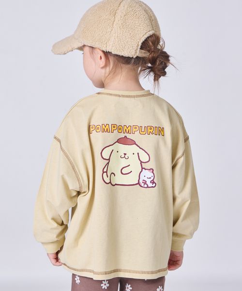 pairmanon 【限定】【ハローキティ】【ポムポムプリン】【ポチャッコ】ユニセックス バックプリント 長袖Tシャツ イエロー ユニセックスインナー_PM ペアマノン 589045 and ST アンドエスティ(旧ドットエスティ) pairmanon 【限定】【ハローキティ】【ポムポムプリン】【ポチャッコ】ユニセックス バックプリント 長袖Tシャツ イエロー ユニセックスインナー_PM ペアマノン 589045 and ST アンドエスティ(旧ドットエスティ)