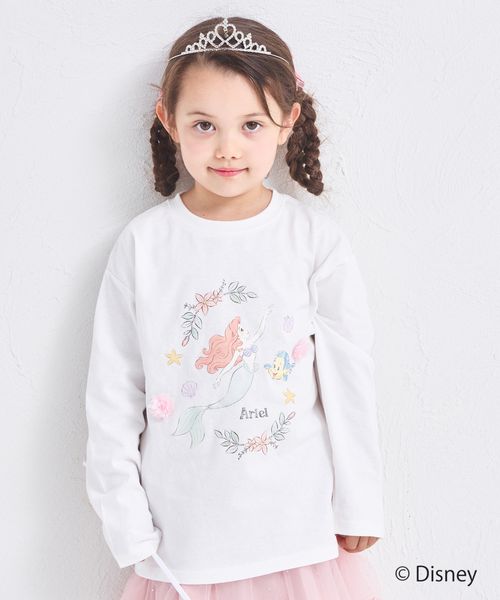 pairmanon 【Disney】【ディズニープリンセス】モチーフ付き キャラクタープリント 長袖Tシャツ ホワイト ガールズインナー_PM ペアマノン 589108 and ST アンドエスティ(旧ドットエスティ) pairmanon 【Disney】【ディズニープリンセス】モチーフ付き キャラクタープリント 長袖Tシャツ ホワイト ガールズインナー_PM ペアマノン 589108 and ST アンドエスティ(旧ドットエスティ)