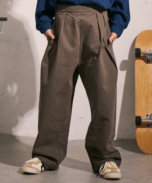 pairmanon タック ツイル パンツ【PAIRMANON STREET】 ライトグレー ボーイズボトムス_PS ペアマノン 593613 and ST アンドエスティ(旧ドットエスティ) pairmanon タック ツイル パンツ【PAIRMANON STREET】 ライトグレー ボーイズボトムス_PS ペアマノン 593613 and ST アンドエスティ(旧ドットエスティ)