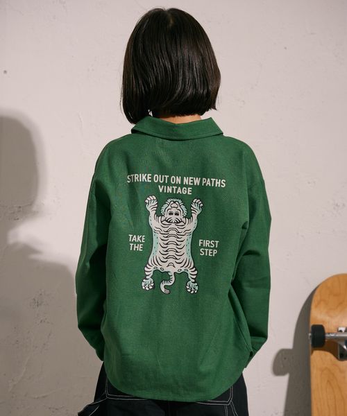 pairmanon オックス シャツ【PAIRMANON STREET】 グリーン ボーイズインナー_PS ペアマノン 593615 and ST アンドエスティ(旧ドットエスティ) pairmanon オックス シャツ【PAIRMANON STREET】 グリーン ボーイズインナー_PS ペアマノン 593615 and ST アンドエスティ(旧ドットエスティ)