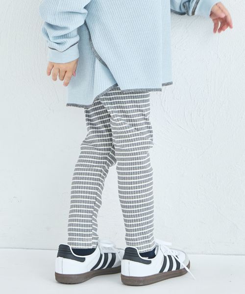pairmanon 【新色追加】【リブコットン100】アソート柄 無地 10分丈 リラックスリブレギンス/キッズ グレー ユニセックスボトムス_PM ペアマノン 965456 and ST アンドエスティ(旧ドットエスティ) pairmanon 【新色追加】【リブコットン100】アソート柄 無地 10分丈 リラックスリブレギンス/キッズ グレー ユニセックスボトムス_PM ペアマノン 965456 and ST アンドエスティ(旧ドットエスティ)