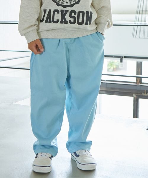 pairmanon 【PAIRMANON STREET】ベーシック ワイド テーパード パンツ ストレッチ ライトブルー ボーイズボトムス_PS ペアマノン 971525 and ST アンドエスティ(旧ドットエスティ) pairmanon 【PAIRMANON STREET】ベーシック ワイド テーパード パンツ ストレッチ ライトブルー ボーイズボトムス_PS ペアマノン 971525 and ST アンドエスティ(旧ドットエスティ)