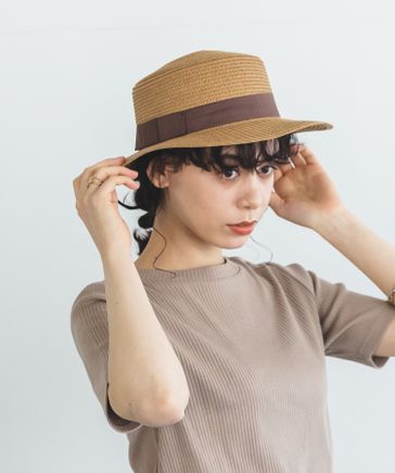※専用です　【新品未使用タグ付き】　カノンリボンキャペリン　麦わら帽子 専用です 【新品未使用タグ付き】 カノンリボンキャペリン