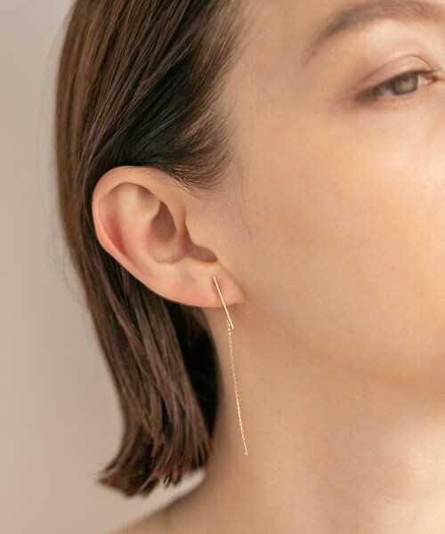 予約 Ray K10レクトロングチェーンイヤリング Pas Tierra Remy レミー