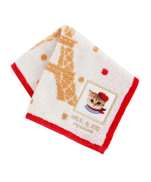 PAUL & JOE 【Nounette in Paris】タオルハンカチ(エッフェル塔×トリコロール) バス・トイレ用品 ホワイト ポールアンドジョー 567258 and ST アンドエスティ(旧ドットエスティ) PAUL & JOE 【Nounette in Paris】タオルハンカチ(エッフェル塔×トリコロール) バス・トイレ用品 ホワイト ポールアンドジョー 567258 and ST アンドエスティ(旧ドットエスティ)