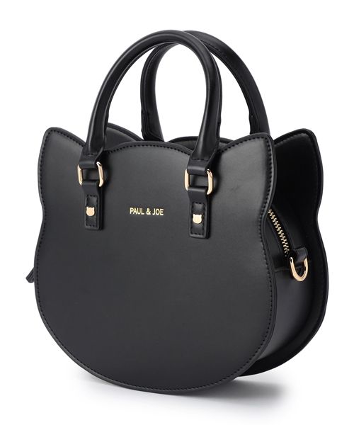 PAUL & JOE CAT FACE BAG ハンドバッグ ブラック ブラック ウィメンズグッズ ポールアンドジョー 601154 and ST アンドエスティ(旧ドットエスティ) PAUL & JOE CAT FACE BAG ハンドバッグ ブラック ブラック ウィメンズグッズ ポールアンドジョー 601154 and ST アンドエスティ(旧ドットエスティ)