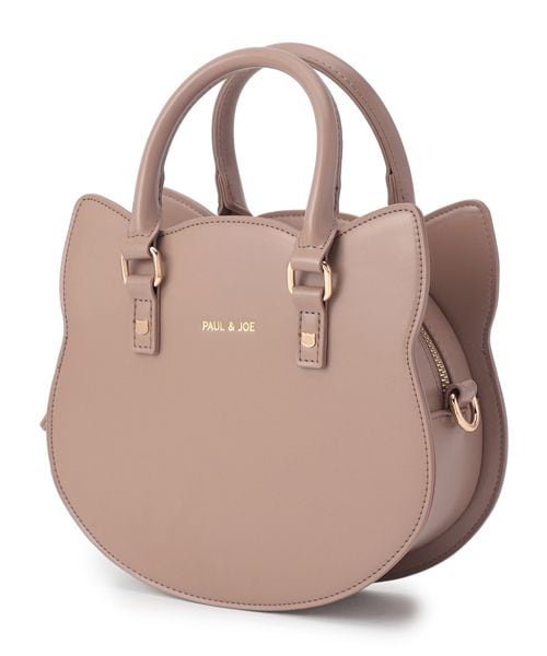 PAUL & JOE CAT FACE BAG ハンドバッグ ブラック ライトベージュ ウィメンズグッズ ポールアンドジョー 601154 and ST アンドエスティ(旧ドットエスティ) PAUL & JOE CAT FACE BAG ハンドバッグ ブラック ライトベージュ ウィメンズグッズ ポールアンドジョー 601154 and ST アンドエスティ(旧ドットエスティ)