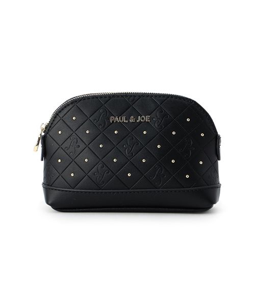 PAUL & JOE エンボス ポーチ ブラック ウィメンズグッズ ポールアンドジョー 601159 and ST アンドエスティ(旧ドットエスティ) PAUL & JOE エンボス ポーチ ブラック ウィメンズグッズ ポールアンドジョー 601159 and ST アンドエスティ(旧ドットエスティ)