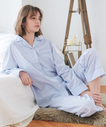 PEACH JOHN ちいかわ裏起毛サテンシャツパジャマ ルームウェア